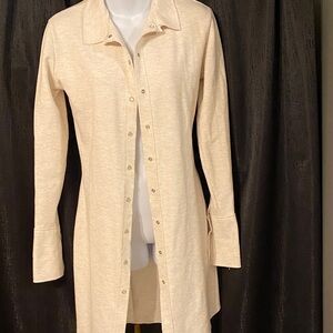 Elegant Cream Button-Up Women's dress size S zara